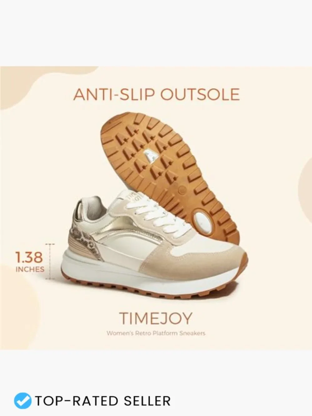 Retro Chic Lace-Up Platform Sneakers Colorblock Comfy Walking Women's Shoes